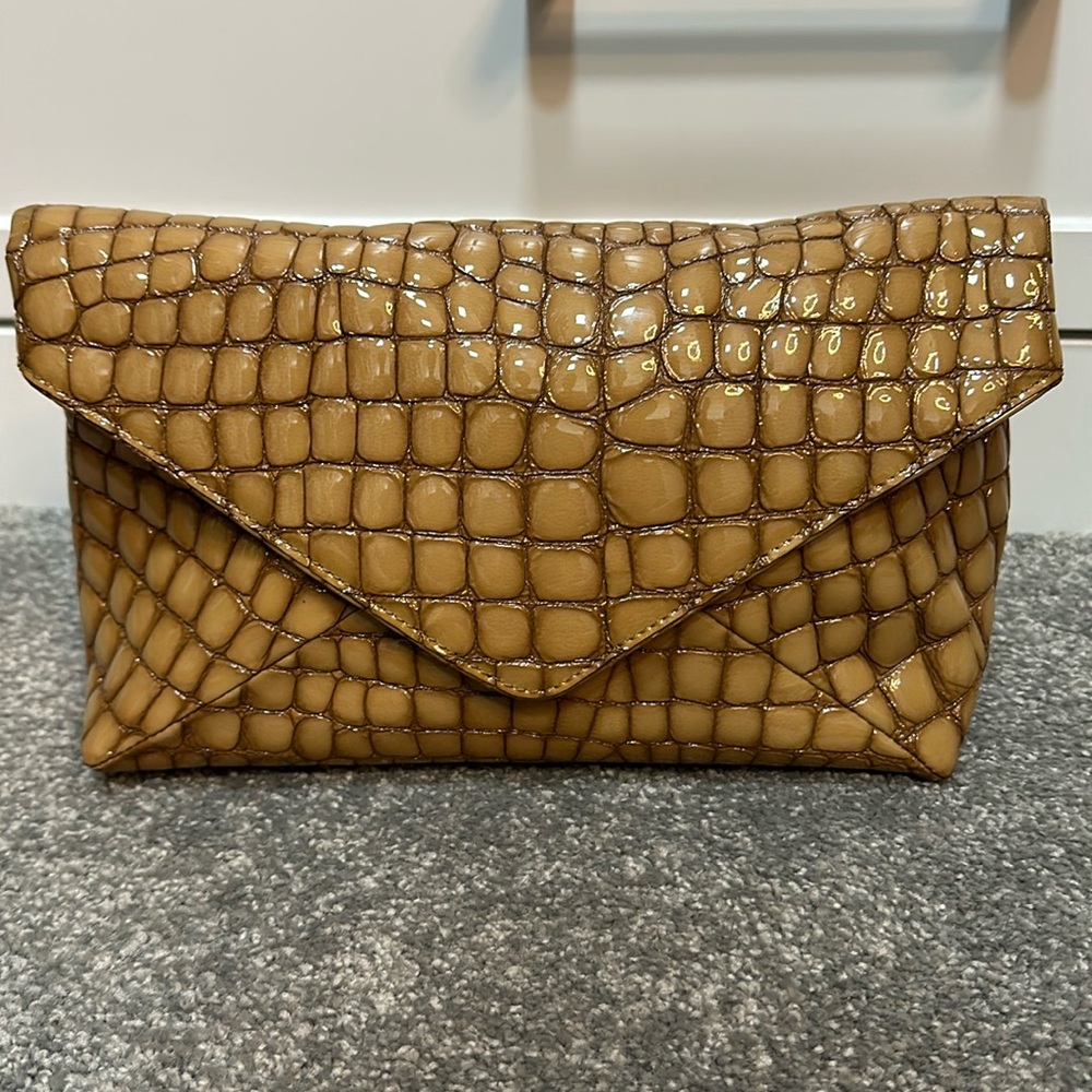 Dries Van Noten camel clutch